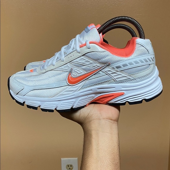 2011 Nike Initiator Women’s Running Sneakers “White Orange” Size 8  394053-180 - Picture 3 of 16